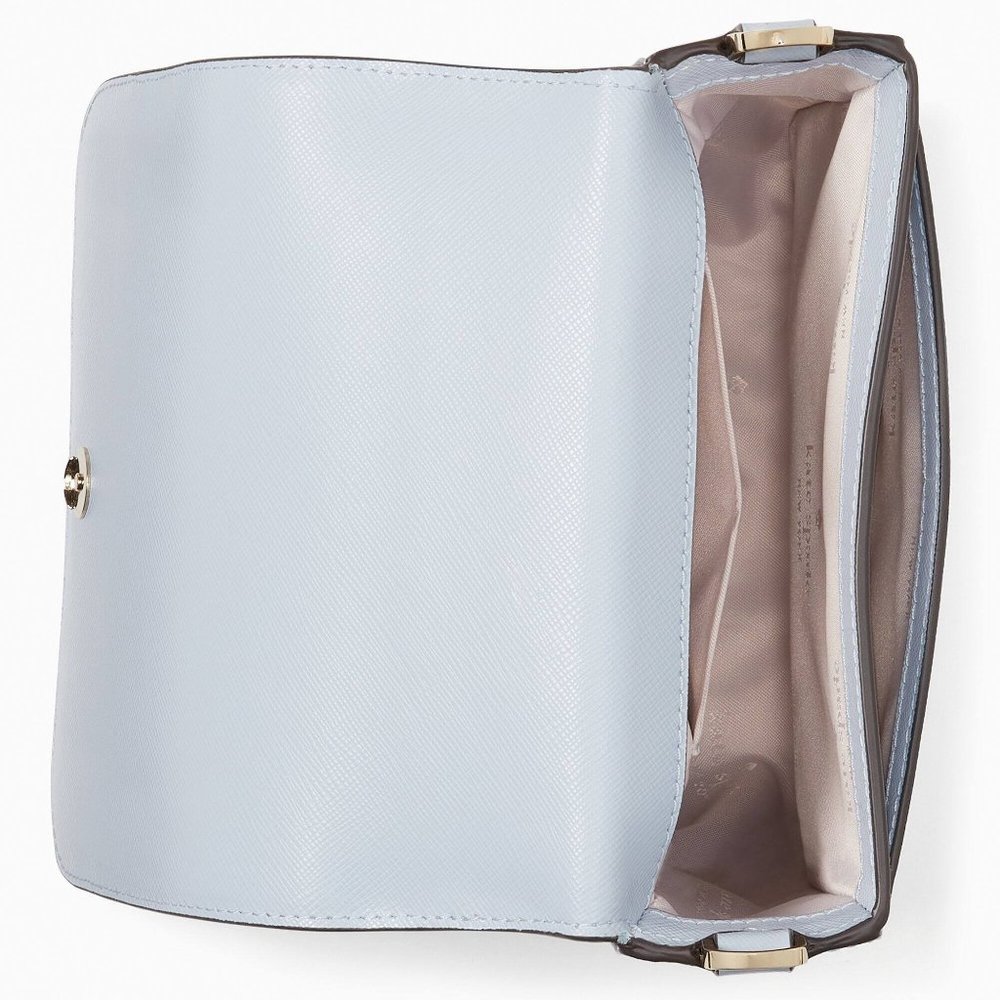 New Kate Spade Staci Square Crossbody Pale Hydrangea - Picture 3 of 5